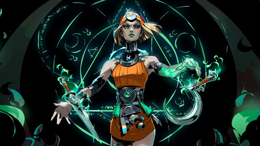 Melinoë in key art for Supergiant's Hades II.