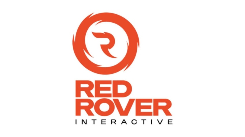 Red Rover Logo, in red