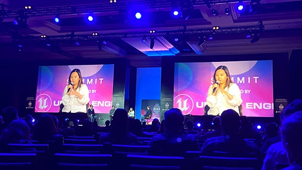 A photograph of the NFT panel at DICE 2022. A photograph of the NFT panel at DICE 2022.