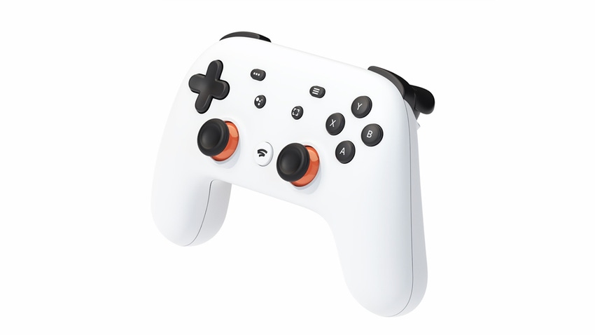 A picture of the Google Stadia gamepad