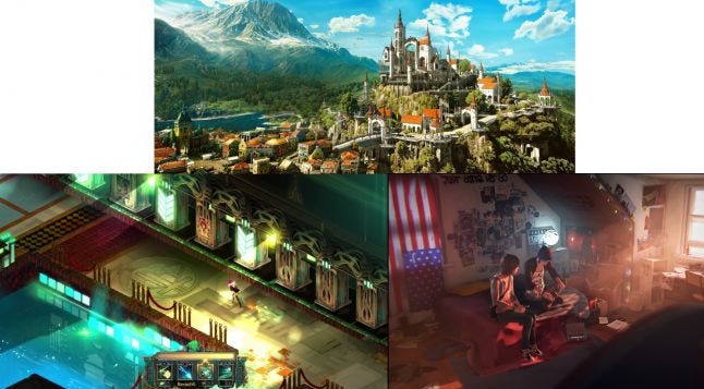 Witcher 3, Transistor and Life Is Strange - these three games are praised for their visuals (among other things).