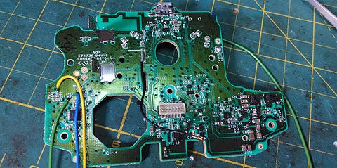 circuit board of an xbox one controller