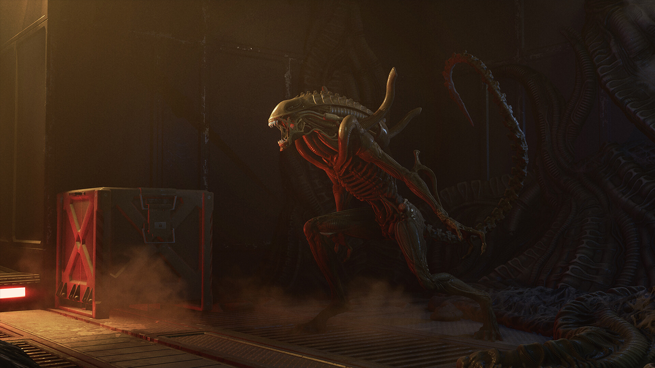 The terrifying creature from Alien