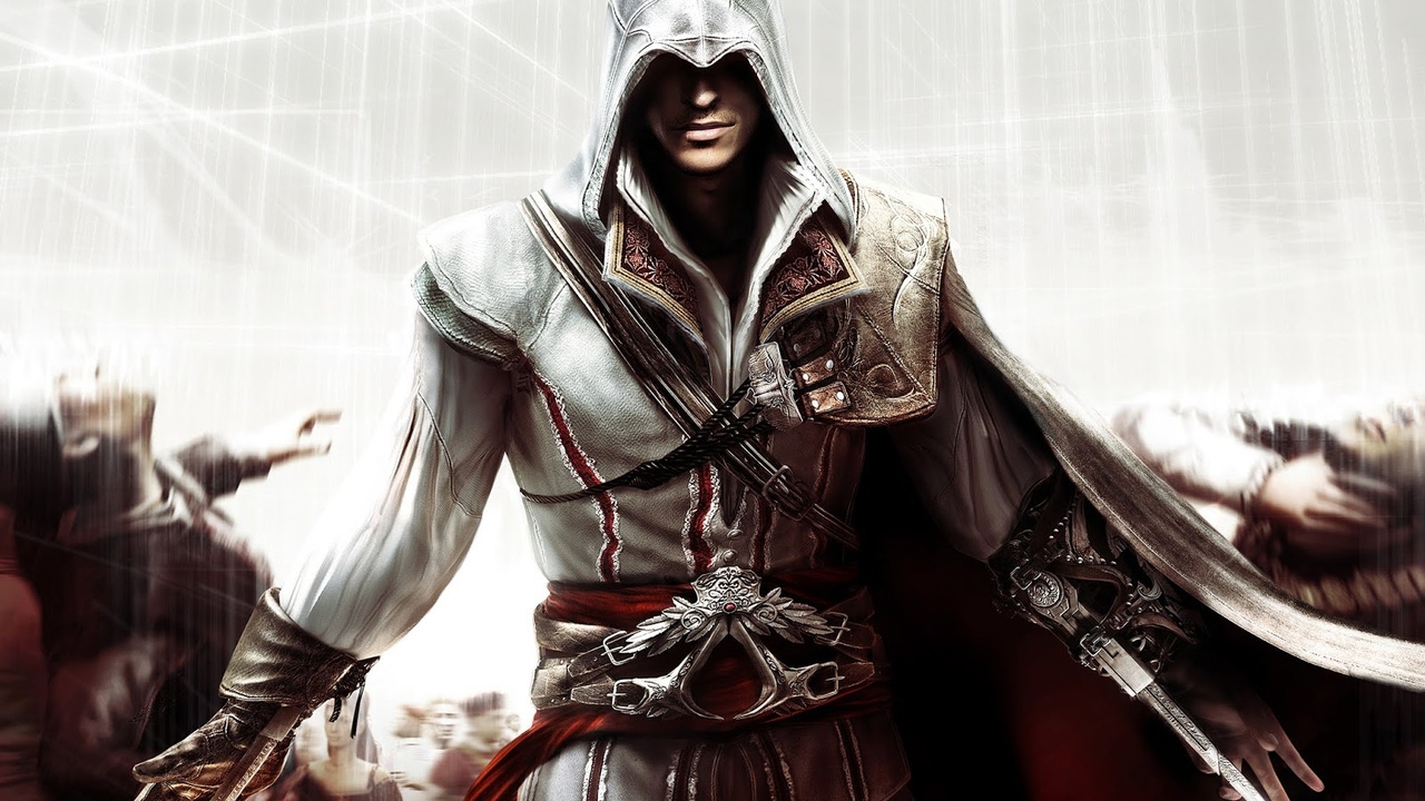Ezio Auditore in key art for Ubisoft's Assassin's Creed II. Ezio Auditore in key art for Ubisoft's Assassin's Creed II.