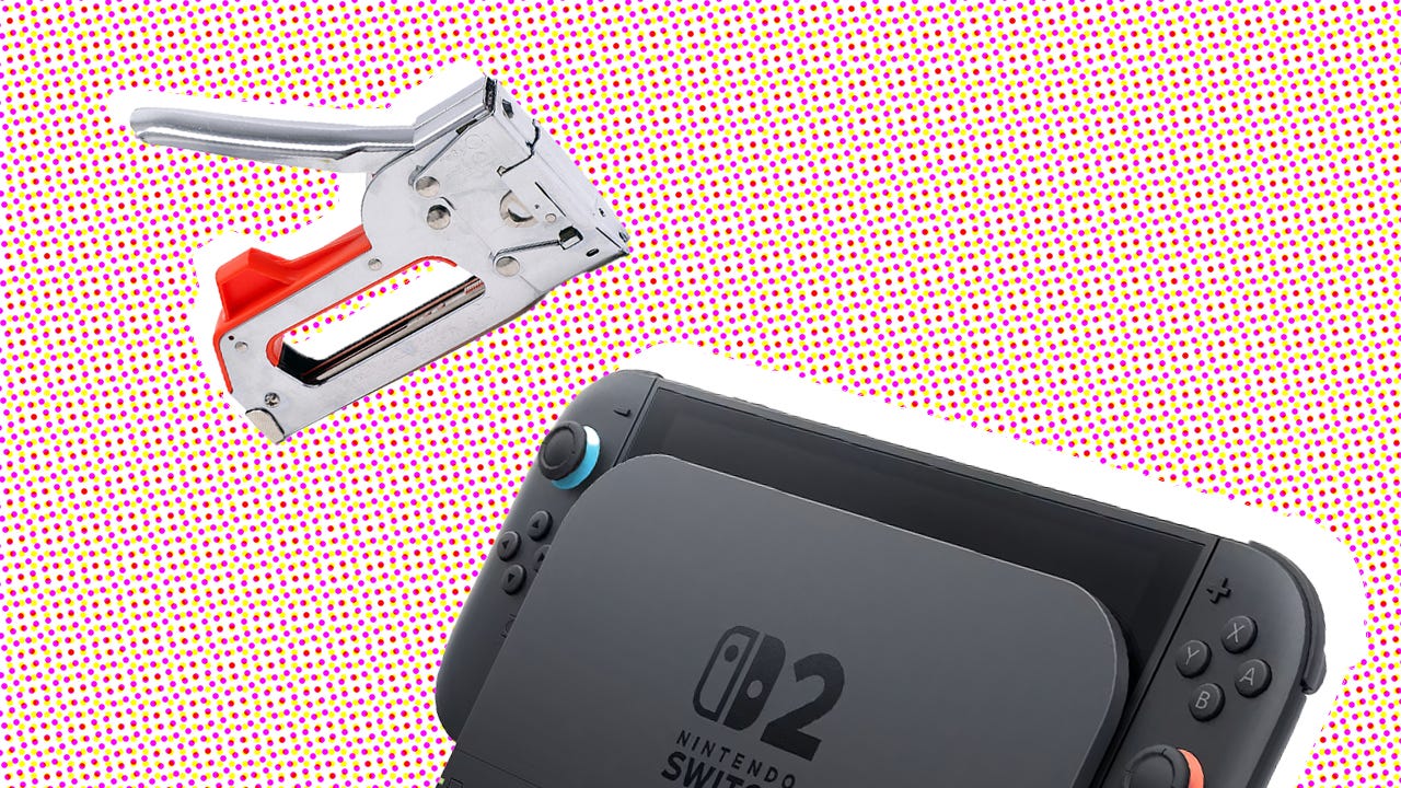 Switch 2包装照片,显示屏幕面向外侧