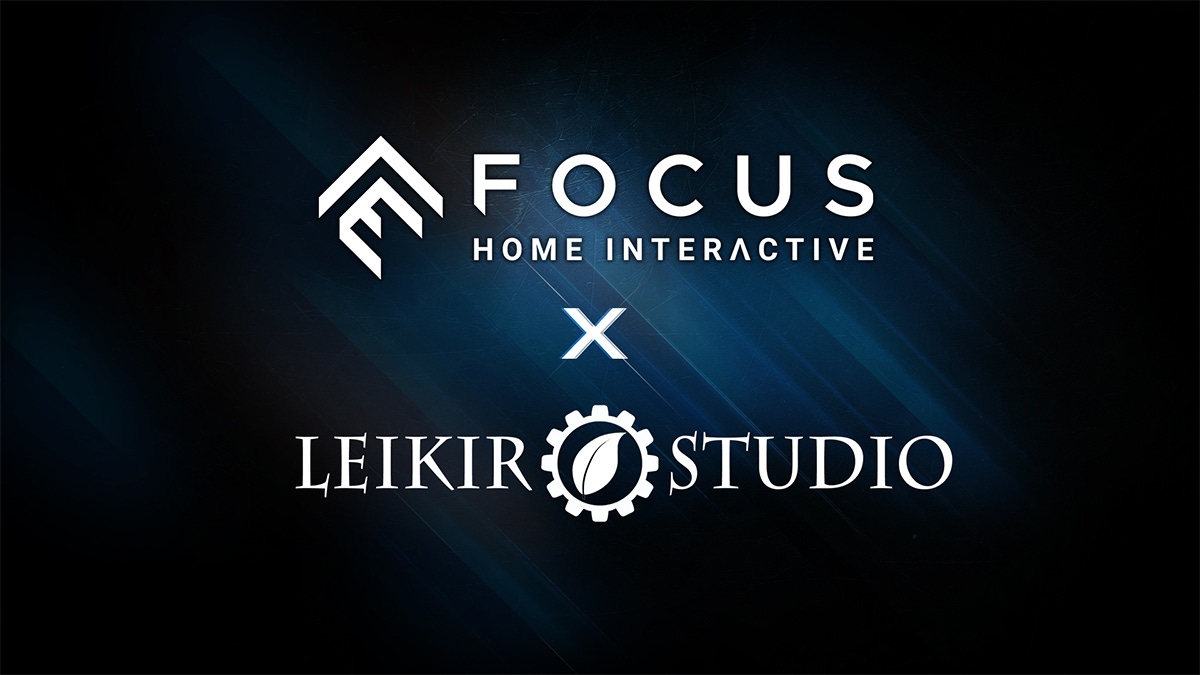 Focus Home Interactive 官方宣传图,显示公司logo及合作内容
