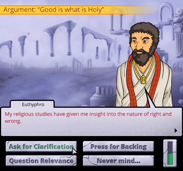 Socrates Jones screenshot - questions
