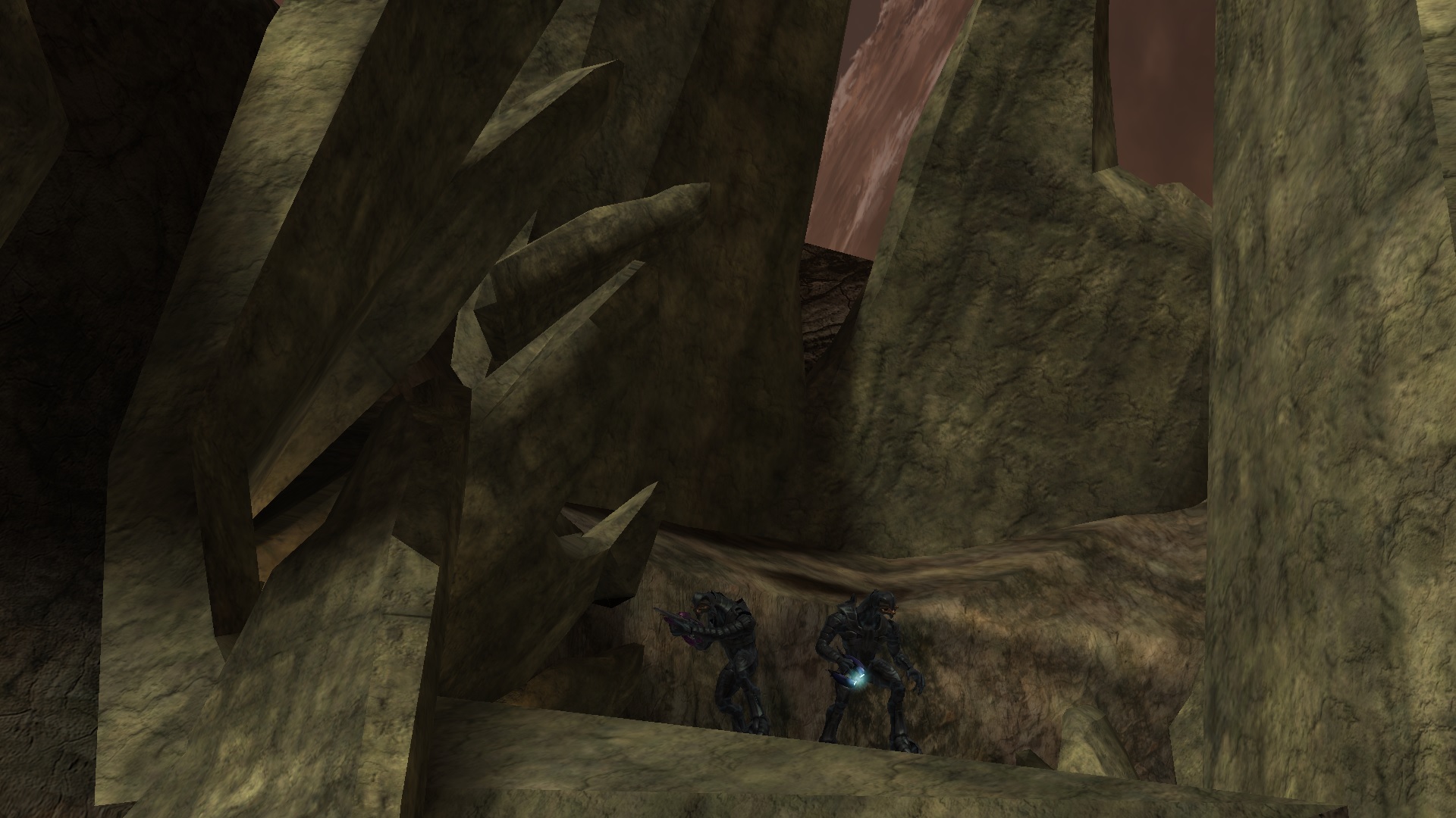 A screenshot of cut Halo 2 level Alphamoon.