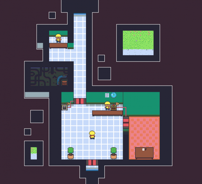 Zoomed out view of the first level