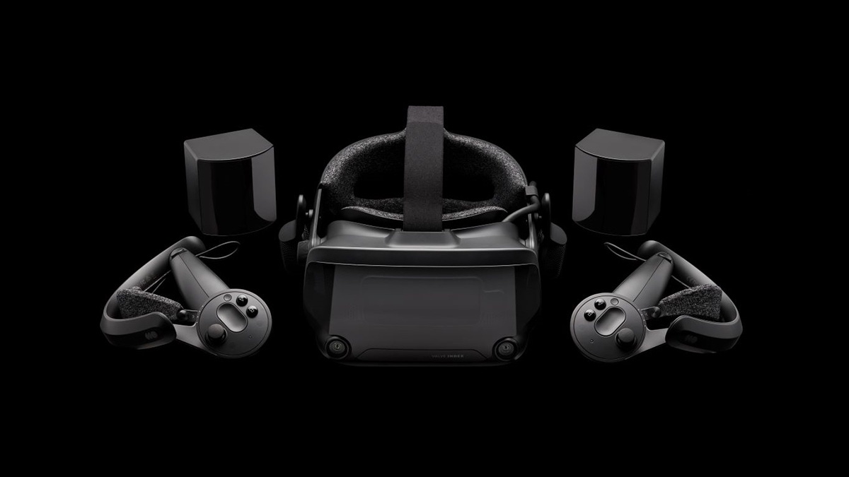 The Valve Index headset The Valve Index headset