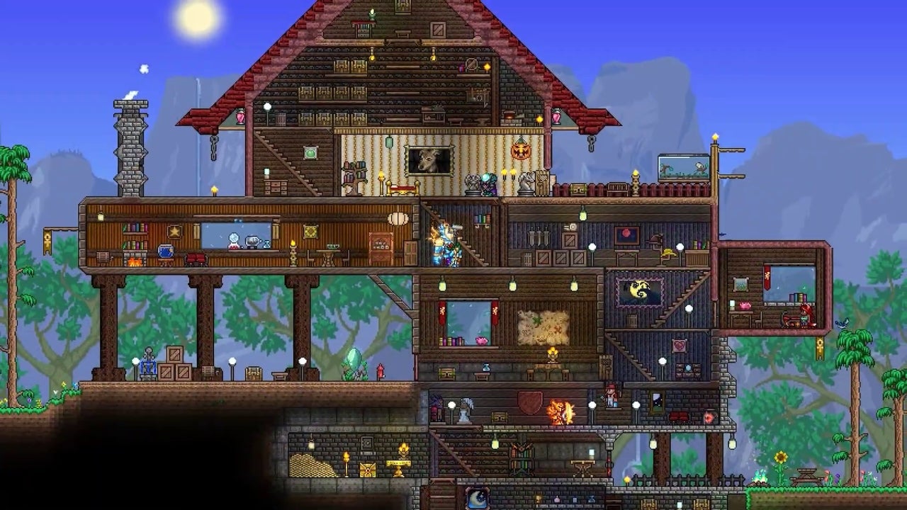 Screenshot of Terraria's "Journey's End" update. Screenshot of Terraria's "Journey's End" update.