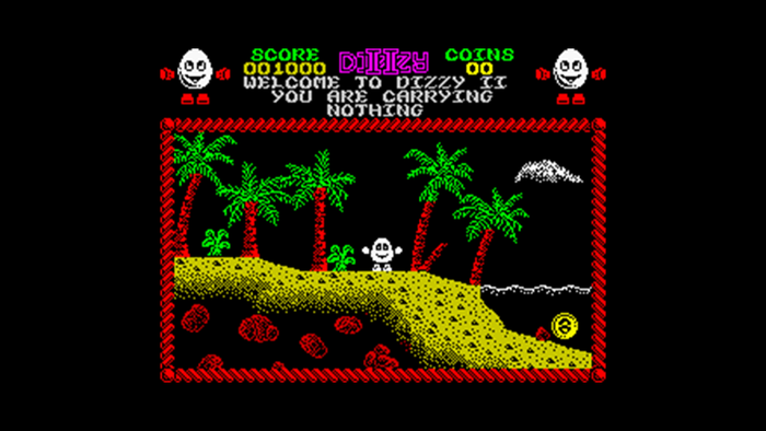 Screenshot from the game Treasure Island Dizzy
