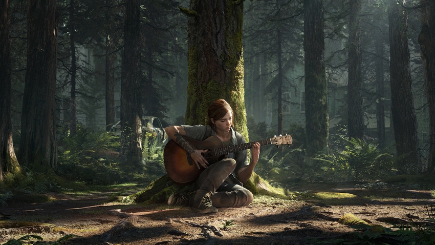 Promo art of Ellie in Naughty Dog's The Last of Us Part II.