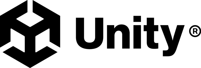Unity logo treatment black text