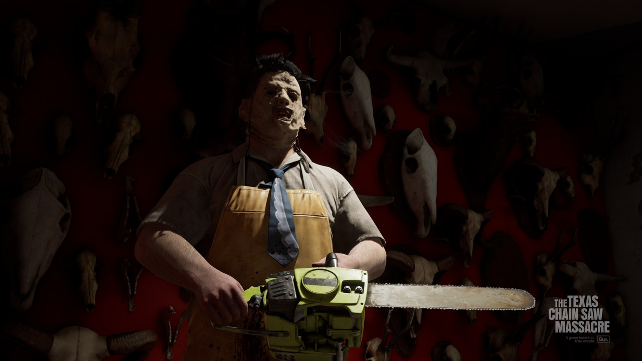 Leatherface in the Texas Chainsaw Massacre. Leatherface in the Texas Chainsaw Massacre.