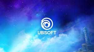 The Ubisoft logo overlaid on a render of a star-laden sky The Ubisoft logo overlaid on a render of a star-laden sky