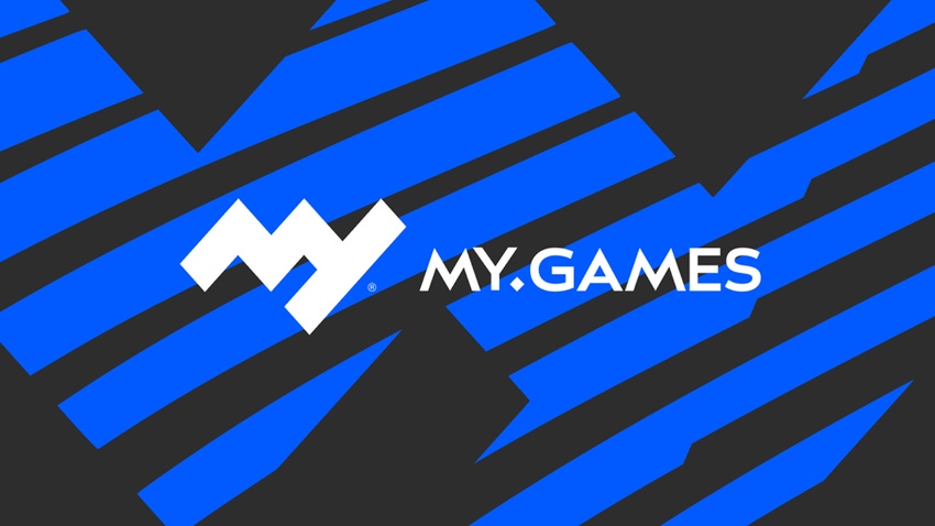 The MyGames logo on a stylised background