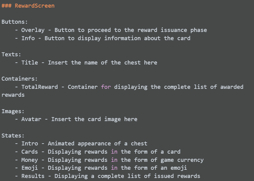 StatefulUI: A Unity UI Library Based on States and Markup