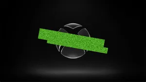 The Xbox logo obscured by what looks like green tape The Xbox logo obscured by what looks like green tape