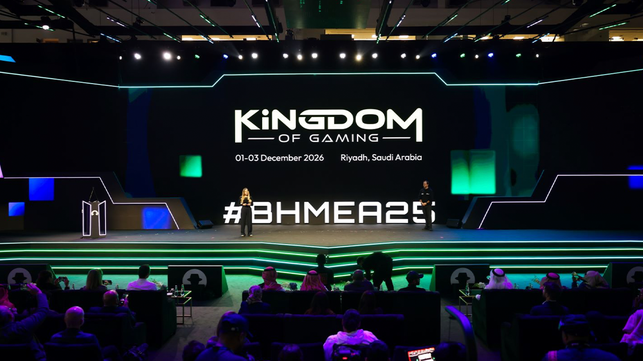 The Kingdom of Gaming being announced on stage The Kingdom of Gaming being announced on stage