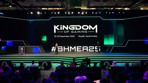 The Kingdom of Gaming being announced on stage The Kingdom of Gaming being announced on stage