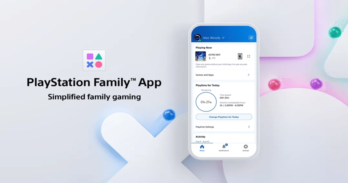 PlayStation debuts family app for parental control