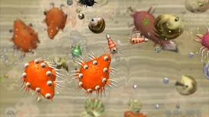 Spore image with colorful creatures Spore image with colorful creatures