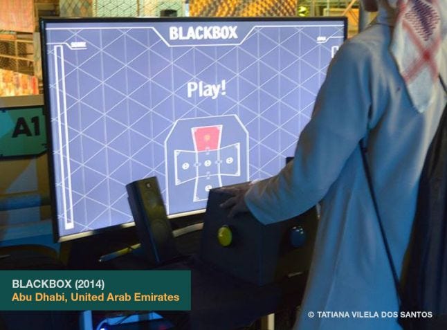 Blackbox as exhibited at A MAZE. Pop Up in Abu Dhabi, United Arab Emirates