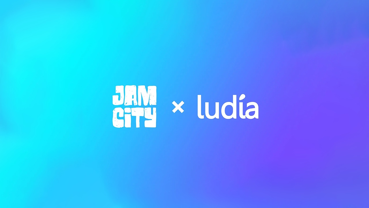 The Jam City and Ludia logos on a stylised background The Jam City and Ludia logos on a stylised background