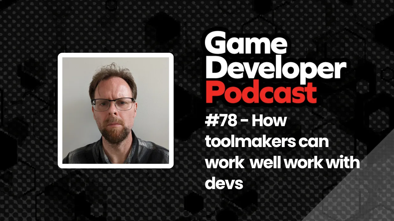 A headshot of Peter Hodges next to the Game Developer Podcast logo. A headshot of Peter Hodges next to the Game Developer Podcast logo.