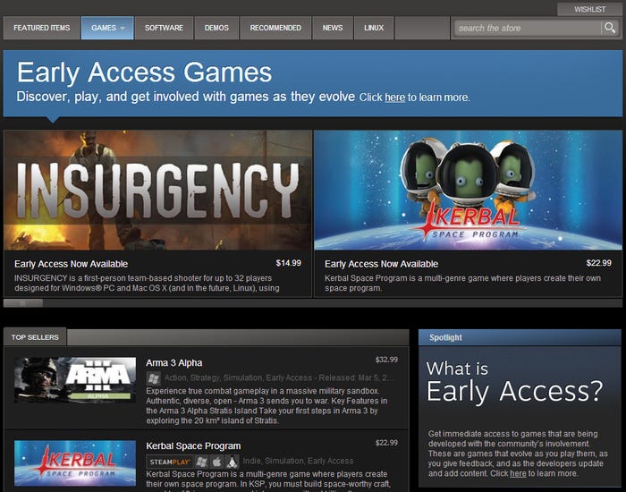 Insurgency currently available in the 'Early Access' section of Steam