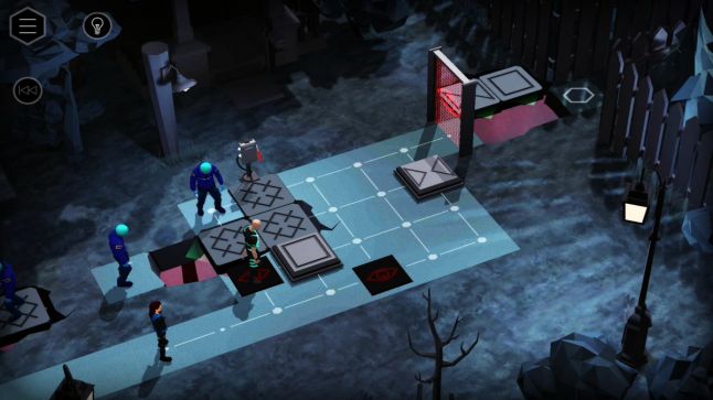 Orphan Black gameplay, showing tiles differentiated by different symbols