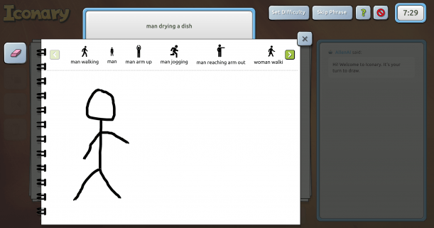 Pictionary Model AI are learning common sense through Pictionary