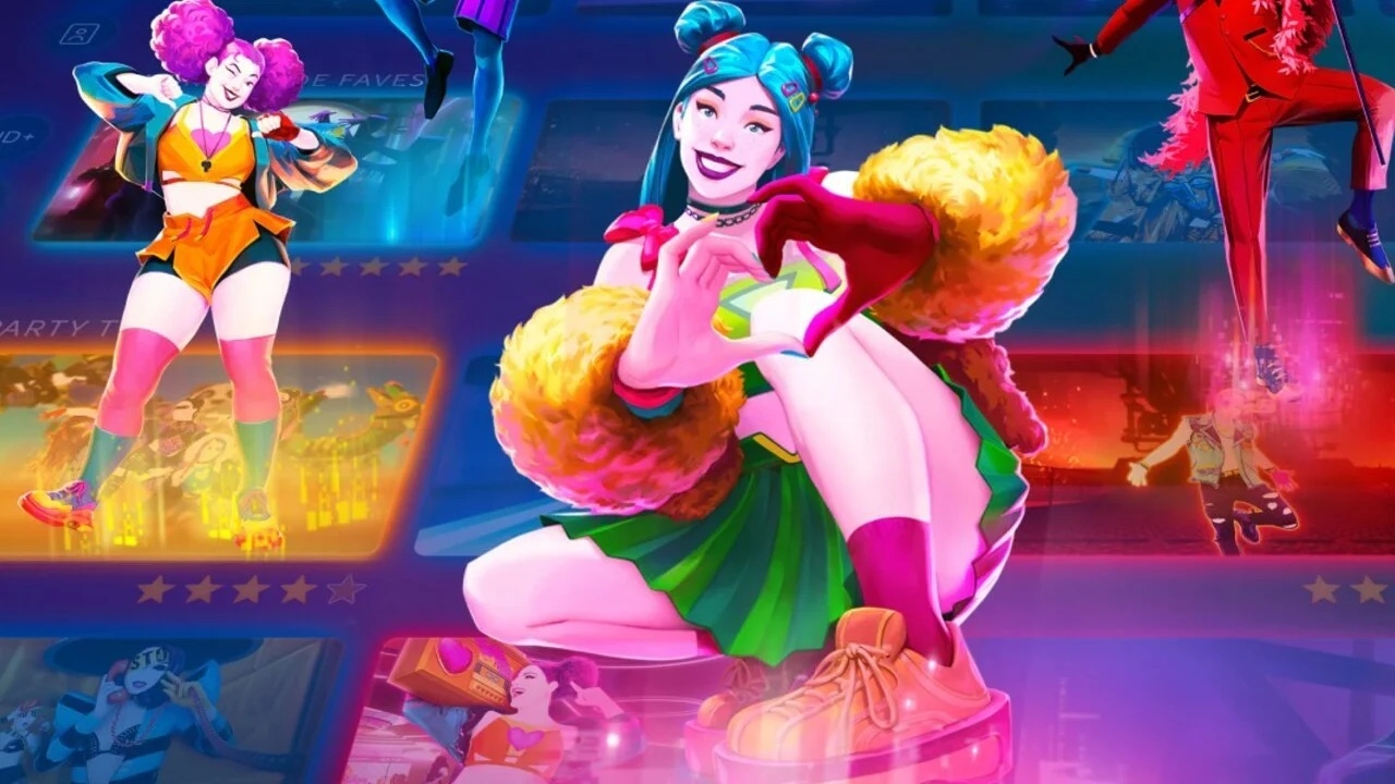 Key art for Ubisoft's Just Dance 2023 featuring several in-game dancers. Key art for Ubisoft's Just Dance 2023 featuring several in-game dancers.