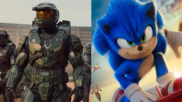 Sonic游戏角色与电影截图