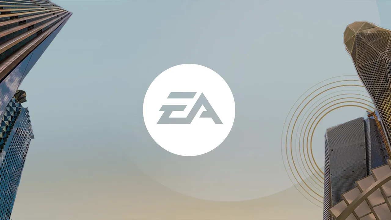 The EA logo among skyscrapers The EA logo among skyscrapers