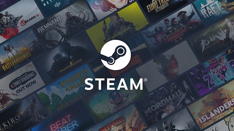Steam游戏平台界面,显示大量在线用户