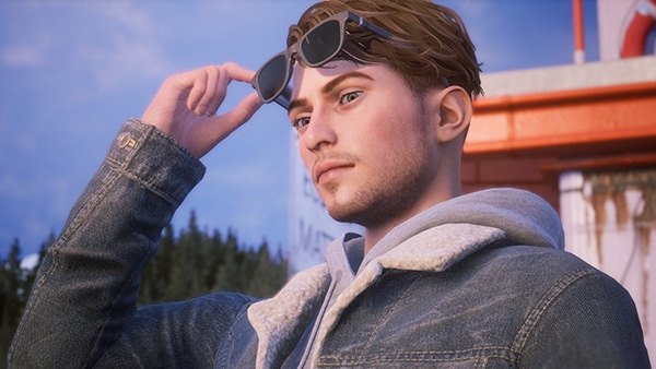A screenshot of Tyler, the transgender protagonist of DONTNOD's Tell Me Why.