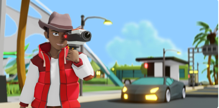 A screenshot from Decentraland.