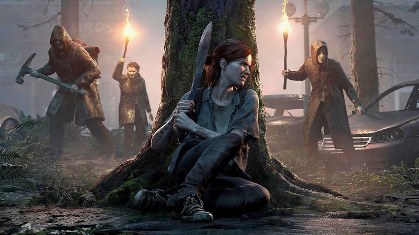 Key art of Ellie in Naughty Dog's The Last of Us Part II.