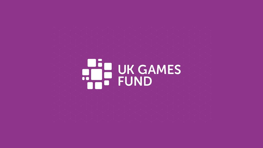 The UK Games Fund logo on a purple background