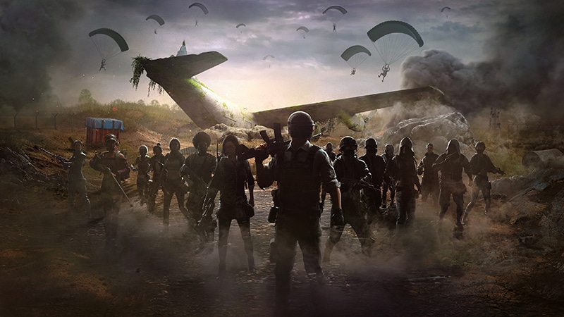 PUBG游戏封面图片,展示其特色场景