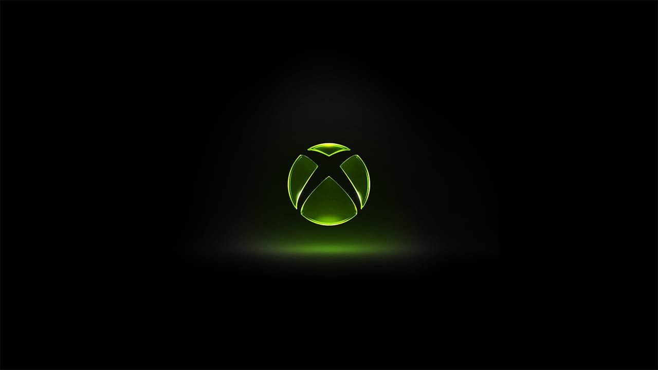 The Xbox logo in neon green The Xbox logo in neon green