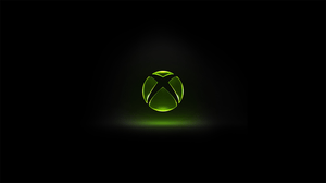 The Xbox logo in neon green The Xbox logo in neon green