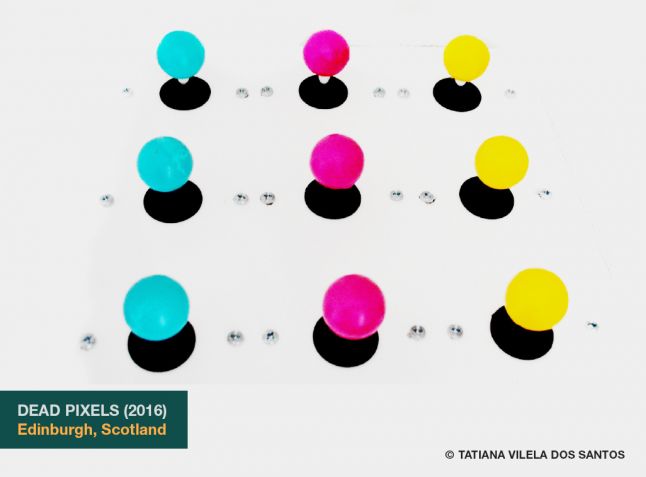 Dead Pixels as exhibited at Future Play in Edinburgh, Scotland