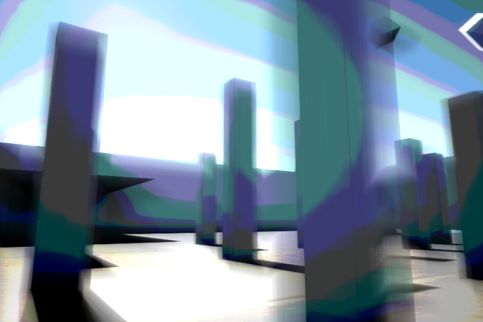 A blurry image of in-game geometry. A blurry image of in-game geometry.