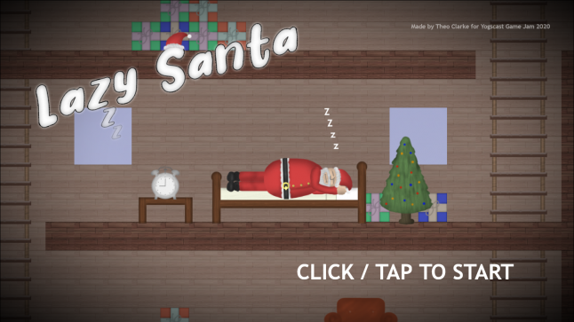 Lazy Santa, created in Construct engine in 48 hours for Yogscast Game Jam in December