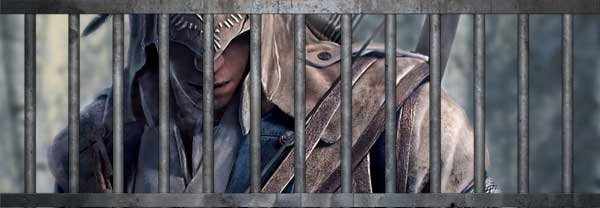Connor Kenway behind bars