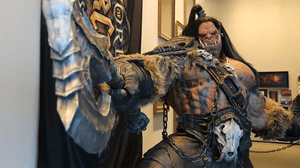 A statue of an Orc from World of Warcraft in the Blizzard Austin office A statue of an Orc from World of Warcraft in the Blizzard Austin office