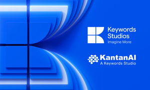 The logo for Keywords Studios and Katan AI.
